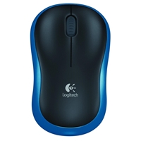 Logitech M185 Wireless Mouse, 2.4GHz with USB Mini Receiver, 12-Month Battery Life, 1000 DPI Optical Tracking, Ambidextrous, Compatible with PC, Mac, Laptop, Black and Blue - Image 2
