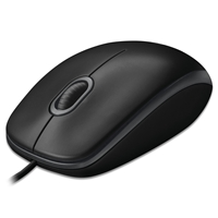 Logitech B100 Wired USB Mouse, 3-Buttons, 1000dpi and Optical Tracking, Ambidextrous Design for PC, Mac and Laptop, Black - Image 2