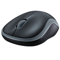 Logitech M185 Wireless Black & Grey Mouse - Image 3