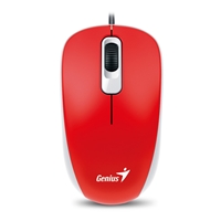 Genius DX-110 Wired USB Plug and Play Mouse, 1000 DPI Optical Tracking, 3 Button with Scroll Wheel, Ambidextrous Design with 1.5m Cable, Red - Image 3