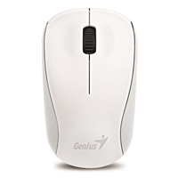 Genius NX-7000 Wireless Mouse, 2.4 GHz with USB Pico Receiver, Adjustable DPI levels up to 1200 DPI, 3 Button with Scroll Wheel, Ambidextrous Design, White - Image 3