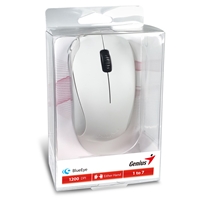 Genius NX-7000 Wireless Mouse, 2.4 GHz with USB Pico Receiver, Adjustable DPI levels up to 1200 DPI, 3 Button with Scroll Wheel, Ambidextrous Design, White - Image 6