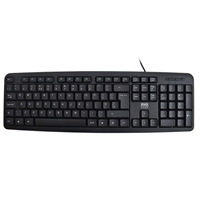 Evo Labs KD-101LUK Wired Keyboard, USB Plug and Play, Full Size, Qwerty UK Layout, Ideal for Home or Office, Black - Image 2