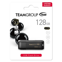 Team C175 128GB USB 3.2 Black USB Flash Drive - Image 2