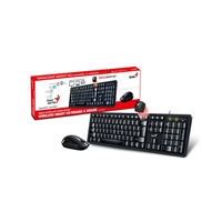 Genius KM-8200 Wireless Smart Keyboard and Mouse Combo Set, Customizable Function Keys, Multimedia, Full Size UK Layout and Optical Sensor Mouse, 1000dpi, designed for Home or Office - Image 2