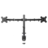 piXL Desk-Mounted Fully-Adjustable Dual Monitor Arm for Screens Up To 27 inch with VESA Mount & Built-In Cable Management - Image 4
