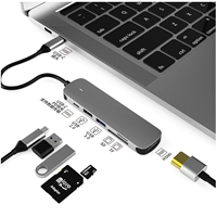 Prevo C605A 6-In-1 USB-C 4K Media and Data Transfer Hub Docking Station with 60W Passthrough, USB-C, HDMI, SD, USB-A for PC, Laptop, Tablet - Windows and Mac iOS Compatible - Image 4