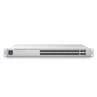 Ubiquiti USW-PRO-AGGREGATION UniFi Switch Pro Aggregation, 28x 10G SFP+ Ports, 4x 25G SFP28+ Ports, 760 Gbps Switching, 565.44 Mbps Forwarding, 380 Gbps Non-Blocking Throughput - Image 2