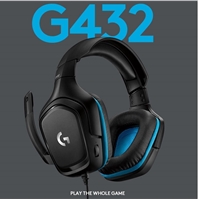 Logitech G432 Gaming Headset, 7.1 Virtual Surround Sound, Compatible with PC, Xbox, PS4, Switch or Mobile Device Via 3.5mm Connection or USB DAC, 50mm Audio Drivers, Enlarged 6mm Mic with Mute Feature - Image 3