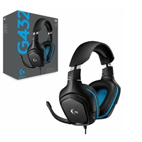 Logitech G432 Gaming Headset, 7.1 Virtual Surround Sound, Compatible with PC, Xbox, PS4, Switch or Mobile Device Via 3.5mm Connection or USB DAC, 50mm Audio Drivers, Enlarged 6mm Mic with Mute Feature - Image 6