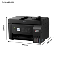 Epson EcoTank ET-4800 C11CJ65401 Inkjet Printer, A4, Colour, All-in-One, inc Fax, ADF, Wireless - Image 3