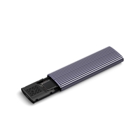 Netac M.2 NVMe/SATA External Enclosure, USB3.1, Aluminum, 10Gbps, USB C to C, USB C to A - Image 3