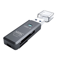 Prevo CR311 USB 3.0 Card Reader, High-speed Memory Card Adapter Supports SD/Micro SD/TF/SDHC/SDXC/MMC, Compatible with Windows, OS, Black - Image 3