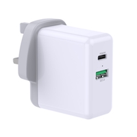 Prevo QC72 65W USB Type-C & USB Type-A Fast Charge Mains Charger with Qualcomm Quick Charge 3.0 and 1.5m 100W USB-C Cable for Laptops, Ultrabooks, Chromebooks, iPads, MacBooks, Smartphones, Tablets, Mobile Devices, Action Cameras, DSLRs - Image 2