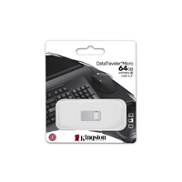 Kingston DTMC3G2/64GB 64GB DataTraveler Micro USB Flash Drive, USB 3.2, Metal Casing, Up to 200MB/s - Image 3