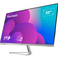 Viewsonic VX3276-MHD-3 32-Inch Full HD, Frameless IPS Monitor, 1080p, 1920 x 1080 Resolution, 75Hz, HDMI, VGA, DisplayPort, Speakers - Image 2