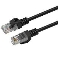 Prevo CAT6-BLK-5M Network Cable, RJ45 (M) to RJ45 (M), CAT6, 5m, Black, Oxygen Free Copper Core, Sturdy PVC Outer Sleeve & Clip Protector, Retail Box Packaging - Image 3