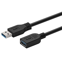 Prevo USBM-USBF-3M USB 3.0 Extension Cable, USB 3.0 Type-A (M) to USB Type-A (F), 3m, Black, Up to 5Gbps Transmission Rate, Retail Box Packaging - Image 4