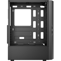 Antec AX20 Case, Black, Mid Tower, 1 x USB 3.0 / 2 x USB 2.0, Tempered Glass Side Window Panel, Slanted Bar & Mesh Design for Massive Airflow, 3 x Pre-Installed RGB LED Fans, ATX, Micro ATX, Mini-ITX Compatible - Image 6