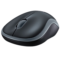 Logitech M185 Wireless Black & Grey Mouse - Image 3