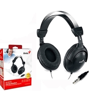 Genius HS-M505X Headset with Mic, 3.5mm Connection, Plug and Play with Adjustable Headbandand, In-line microphone and Volume Control, Black - Image 3