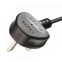 Lindy 30446 1m UK 3 Pin Plug To Right Angle IEC C13 (Kettle) 5 Amp Fuse Mains Extension Cable - Black - Image 5