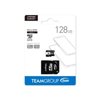 Team 128GB Micro SDXC UHS-1 Class 10 Flash Card with Adapter - Image 2