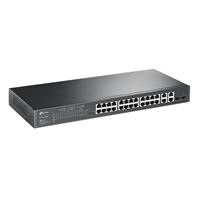TP-Link TL-SL2428P 24-Port Metal 10/100Mbps + 4-Port Gigabit Smart Switch with 24-Port PoE+ (250W) - Image 2