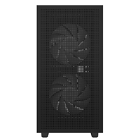 DeepCool CH360 Digital Gaming Case Black Mid Tower with Tempered Glass Side Window Panel, Advanced Cooling, USB 3.0/USB-C Ports, Pre-Installed Fans, Micro ATX/Mini-ITX - Image 3