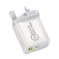 Prevo QC70 20W USB Type-C & USB Type-A Fast Charge Mains Charger with QC 3.0 for Laptops, Ultrabooks, Chromebooks, iPads, MacBooks, Smartphones, Tablets, Mobile Devices, Action Cameras, DSLRs - Image 3
