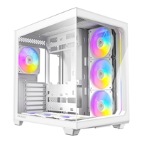 Antec Constellation C5 Mid Tower Gaming Case, 1 x USB Type-C / 2 x USB 3.0, Tempered Glass Frotn and Side Window Panel, Dual Chamber Design, 6 x Pre-Installed Reverse Fans, ATX, Micro-ATX, ITX Compatible - Image 2
