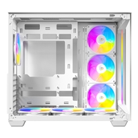 Antec Constellation C5 Mid Tower Gaming Case, 1 x USB Type-C / 2 x USB 3.0, Tempered Glass Frotn and Side Window Panel, Dual Chamber Design, 6 x Pre-Installed Reverse Fans, ATX, Micro-ATX, ITX Compatible - Image 3