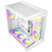 Antec Constellation C5 Mid Tower Gaming Case, 1 x USB Type-C / 2 x USB 3.0, Tempered Glass Frotn and Side Window Panel, Dual Chamber Design, 6 x Pre-Installed Reverse Fans, ATX, Micro-ATX, ITX Compatible - Image 6