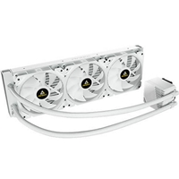 Antec Symphony 360 AiO Liquid CPU Cooler, Universal Socket, White, 360mm Radiator, PWM 1600RPM Cooling Fans, Addressable RGB LED Lighting with Chromatic ARGB Lighting Pump Head - Image 4