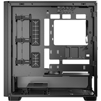 Antec FLUX Mid Tower Gaming Case, 1 x USB Type-C / 2 x USB 3.0, Tempered Glass Side Window Panel, Multi-directional Vent Design, Walnut Wood Accents, 5 x Pre-Installed PWM Fans, E-ATX (=330mm), ATX, Micro-ATX, ITX Compatible - Image 4