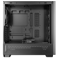 Antec FLUX Mid Tower Gaming Case, 1 x USB Type-C / 2 x USB 3.0, Tempered Glass Side Window Panel, Multi-directional Vent Design, Walnut Wood Accents, 5 x Pre-Installed PWM Fans, E-ATX (=330mm), ATX, Micro-ATX, ITX Compatible - Image 5