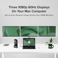 Plugable UD-3900C4 Quad Monitor 96W USB-C PD DisplayLink Certified Docking Station - Image 4