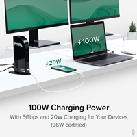 Plugable UD-ULTCDL USB-C Triple Monitor 4K 96W USB-C PD DisplayLink Certified Docking Station - Image 4