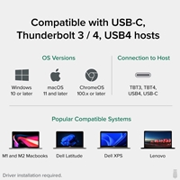 Plugable UD-ULTCDL USB-C Triple Monitor 4K 96W USB-C PD DisplayLink Certified Docking Station - Image 5