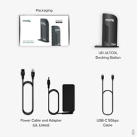 Plugable UD-ULTCDL USB-C Triple Monitor 4K 96W USB-C PD DisplayLink Certified Docking Station - Image 6