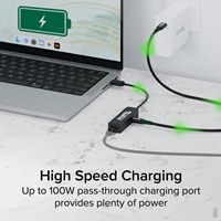 Plugable USBC-E2500PD USB-C to 2.5GbE Gigabit Ethernet Adapter with USB-C PD Charging - Image 4