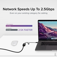 Plugable USBC-E2500 USB-A/USB-C to 2.5GbE Gigabit Ethernet Adapter - Image 3