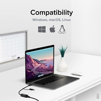 Plugable USBC-E2500 USB-A/USB-C to 2.5GbE Gigabit Ethernet Adapter - Image 5