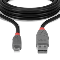 Lindy 36730 0.2m USB 2.0 Type A to Micro-B Cable, Anthra Line - Image 4