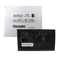 CRONUS 500W ATV ECO PSU, 120mm Silent Cooling Fan, 80 PLUS Bronze, Non Modular, Flat Black Cables, White Box - Image 4