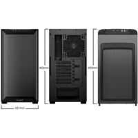 be quiet! BG074 Pure Base 501 Airflow Mid Tower Gaming Case, 1 x USB Type-C / 2 x USB 3.0, Water Cooling Ready, 2 x Pre-Installed Pure Wings 3 140mm Fans, ATX / M-ATX / Mini-ITX Compatible - Image 2
