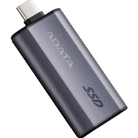 Adata SC750 (SC750-1000G-CCBK) 1TB USB-C Portable SSD USB 3.2 Gen 2 Up to 1000 MB/s Black Titanium Compatible with Windows, iOS, Android, PlayStation, XBox & Handheld Consoles - Image 2