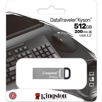 Kingston DataTraveler DTKN/512GB Kyson USB flash drive, 512 GB, USB 3.2 Gen 1 , Capless, Metal - Image 4