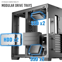 Antec Constellation C8 ARGB Full Tower Case - Premium Design, Dual Chamber Cooling, Tempered Glass Panels, and Advanced Connectivity - Image 3