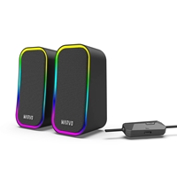 Marvo Scorpion SG-285 Havoc 20 USB Powered Stereo RGB 6W Gaming Speakers (Black) - Image 2